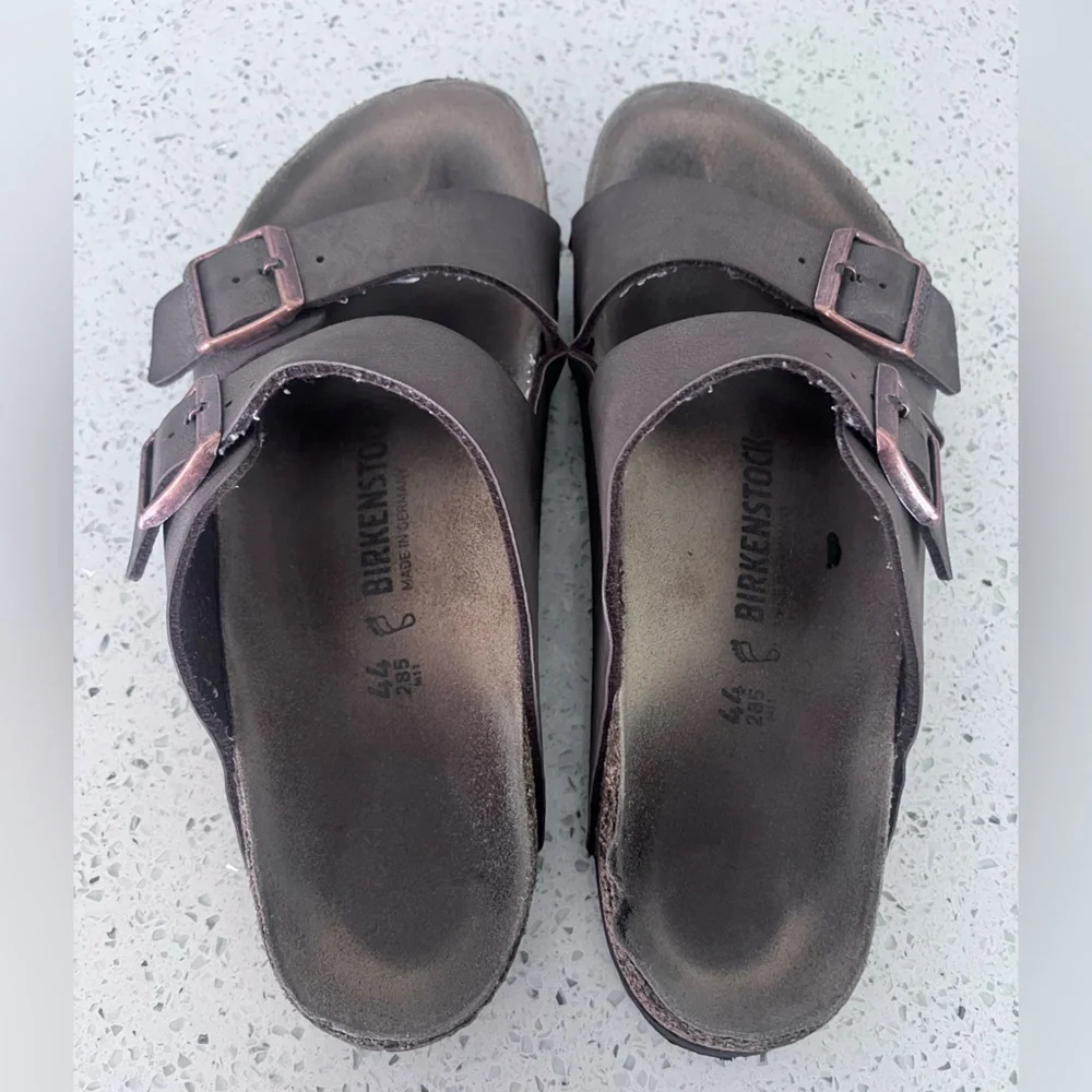 Birkenstock Men's Arizona Sandals Tan Brown GUC Size 10 44 - Picture 8 of 8
